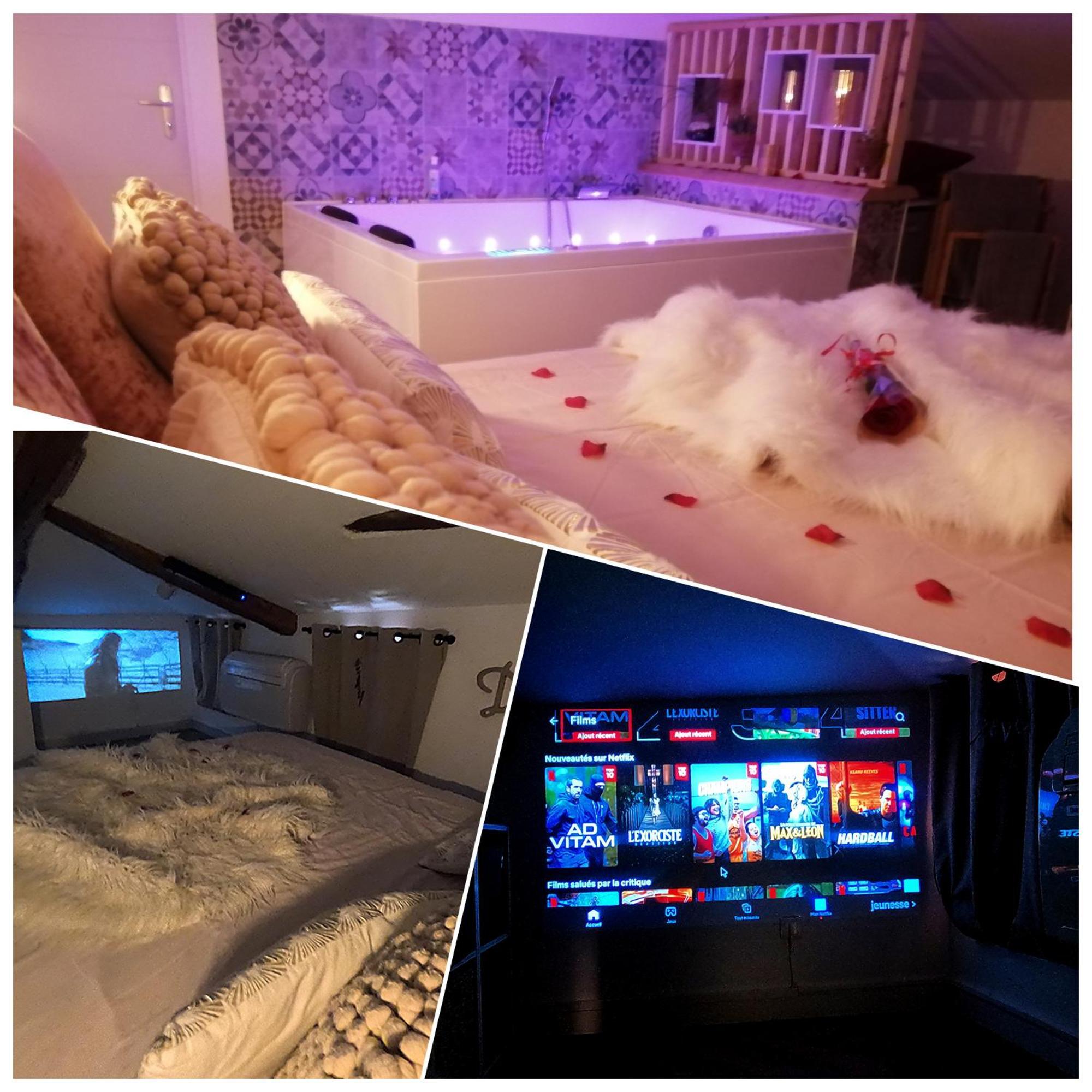 Escapadeveyloise-Nuit Romantique-Spa-Cine-Champagne Pont-de-Veyle Kültér fotó